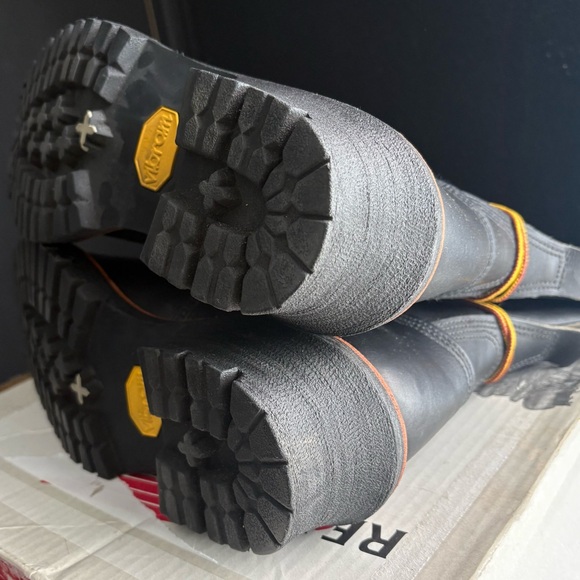 Red Wing Vintage Leather Logger Vibram Lace up Boot made in USA Deadstock - Picture 13 of 14